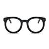 Black Round Eyewear Women Retro Big Optical Arrow Glasses Myopia Men Clear Lens -0.5 -1.0 -1.5 -2.0 -2.5 To -6.0