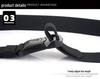 Men's Quick-Release Elastic Workwear Belt with Leather Trim
