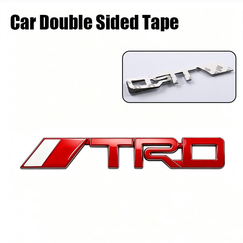 TRD Emblem 3D Metal Car Body Stickers Front Grille Rear Trunk Badge For Toyota Hilux Corolla RAV4 Camry Highlander Yaris Cross AA9