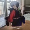 Kawaii Acrylic Ornaments Tomioka Giyuu Anime Action Figure Car Desktop Decoration Model Children Toy Birthday Gifts