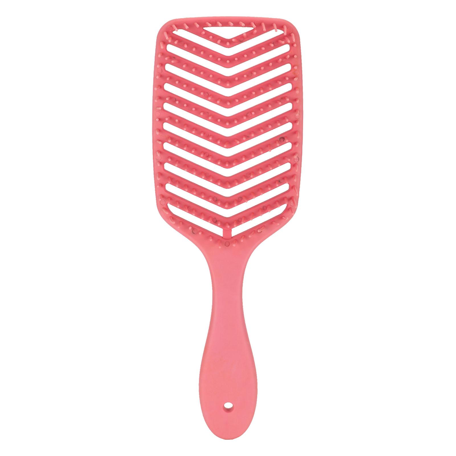 

Hollow Hair Brush Detangling Wet Dry Use Fast Blow Drying Curved Hair Styling Comb for Women Men