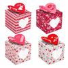 12pcs/lot Valentine's Day Gift Boxes for Biscuit Cookies Heart Express Love Cardboard Packaging Candies Box Wedding Decorations
