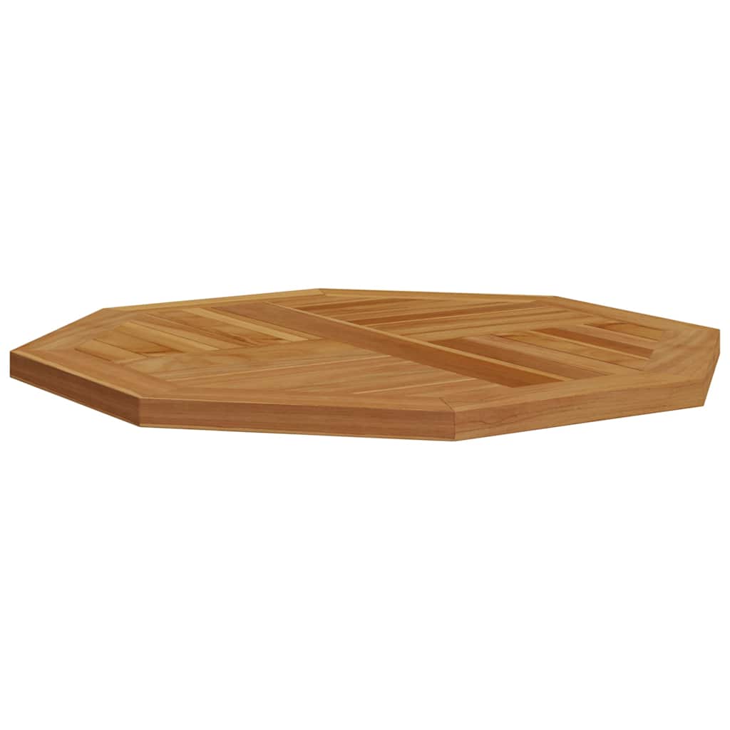 Tischplatte 60x60x2,5 cm Achteckiges Massives Teakholz