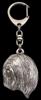 Lhasa Apso - Silver-plated key ring with dog, handbag decoration, backpack pendant by Art-Dog brand