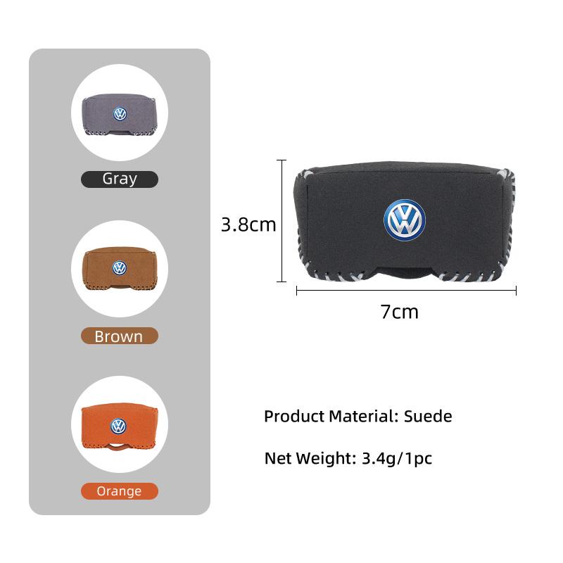 Car Suede Safety Belt Buckle Protector Cover Interior Accessories For VW Scirocco Jetta Beetle Passat Polo Tiguan Sharan Touran H22