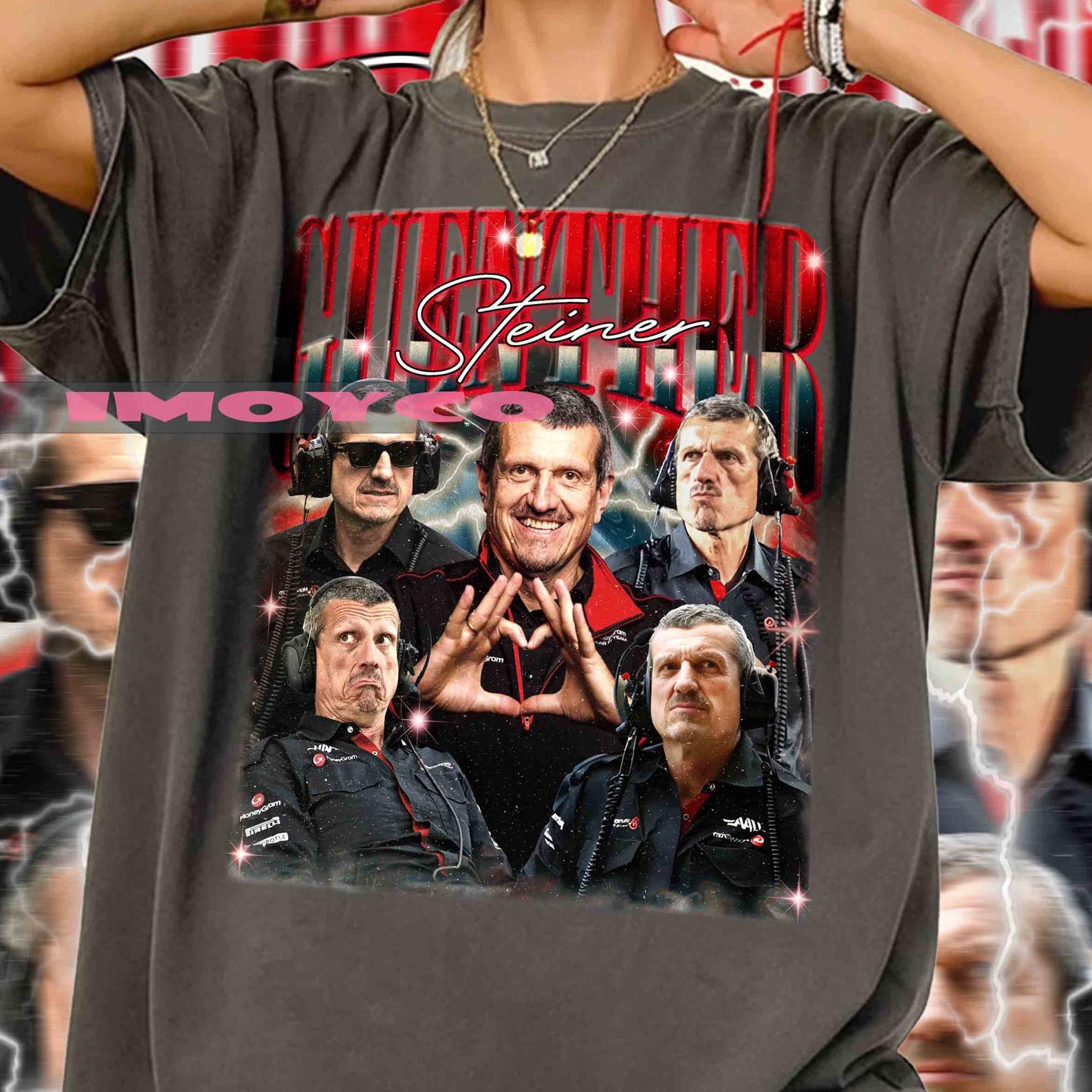 Retro Guenther Steiner T-Shirt – Formula One Racing Merch M