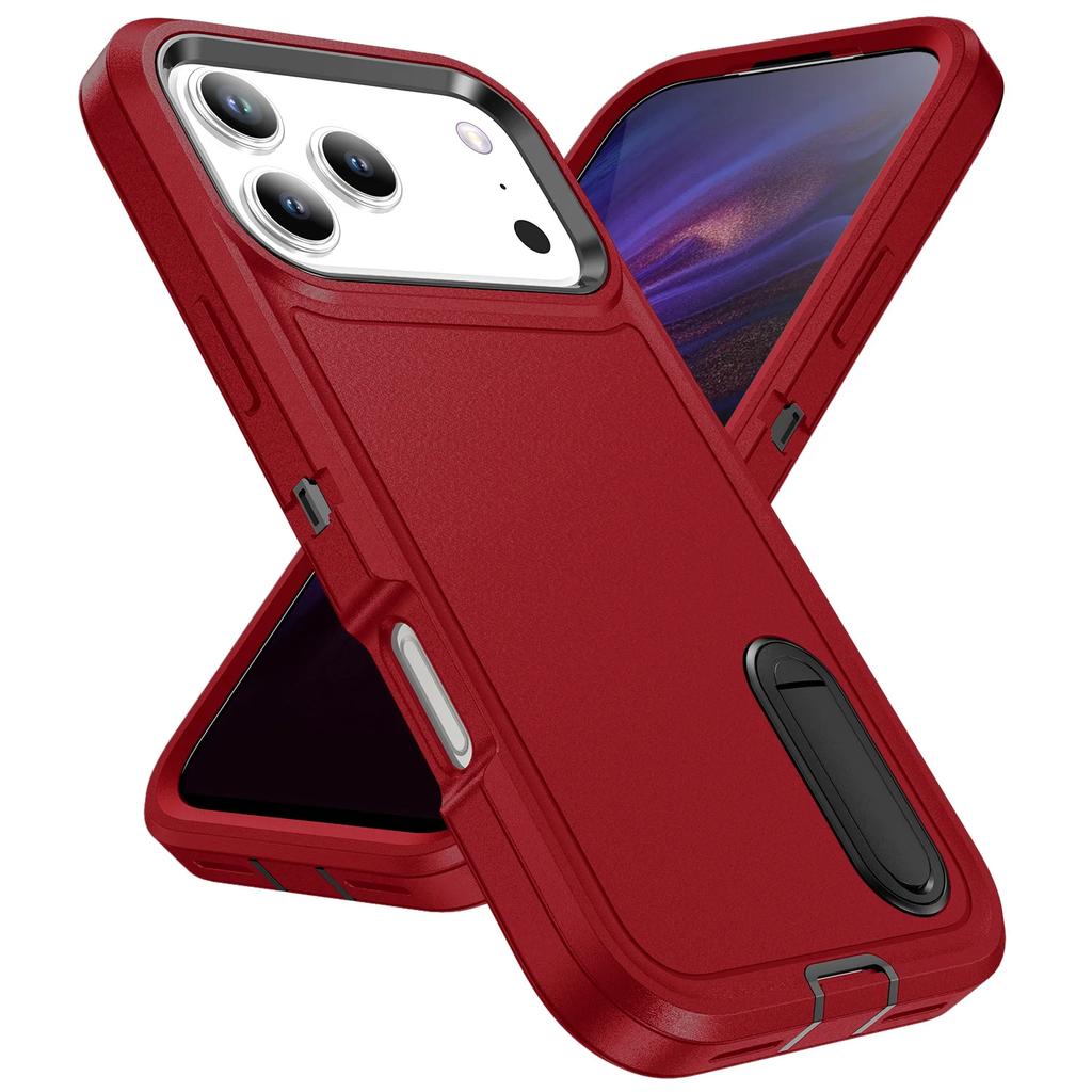 Rugged Military Otter Armor Box Phone Case For IPhone 17Air 16 E 15 14 13 Plus 13 12 Pro Max Anti-drop Dustproof Kickstand Cover