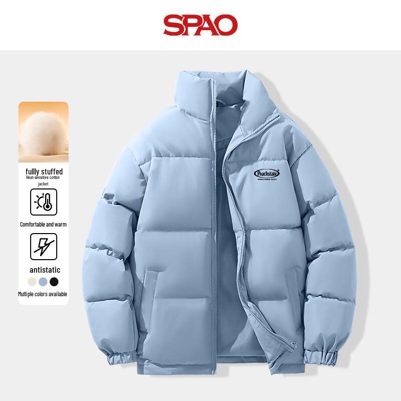 

SPAO Унисекс Зимняя Куртка с Подкладкой и Воротником-Стойкой L