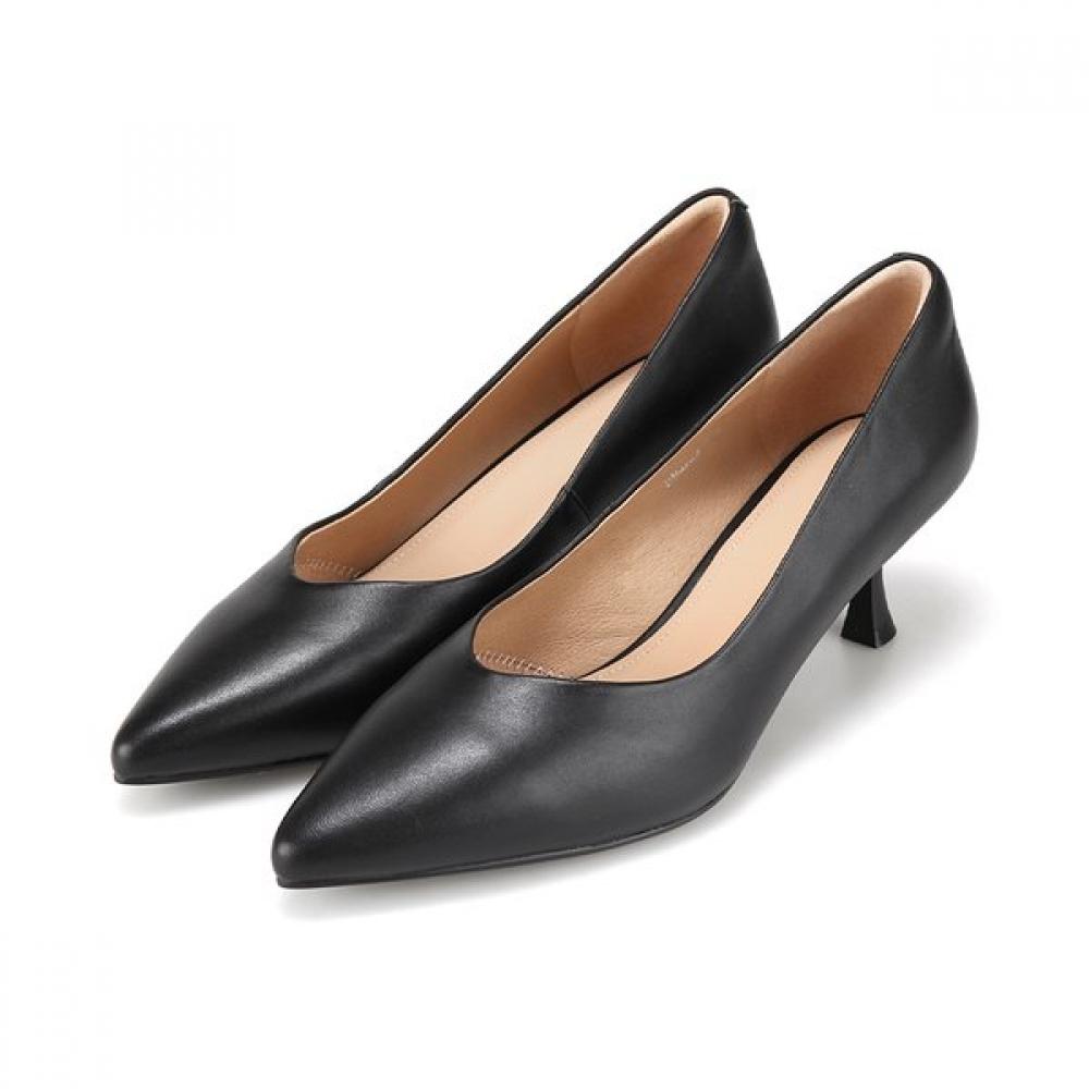 Barbara Daily Basic Leather Pumps 5.5cm 2 Colors Bbj223 225/01.black