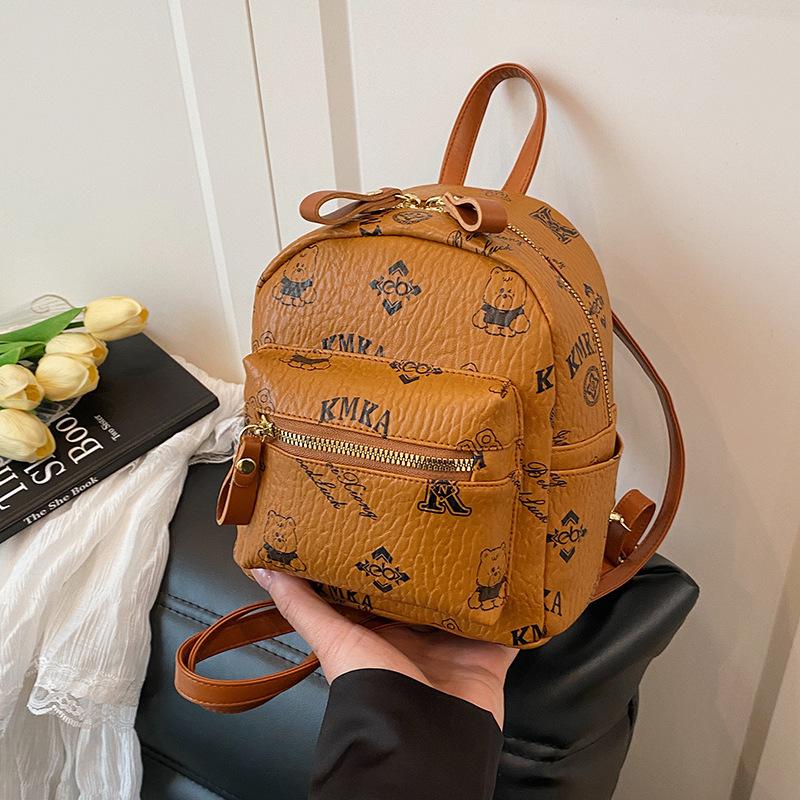 Schoolbag Mini Small Backpack Women's 1011 New Large Capacity Backpack Student School Bag Backpack Single Shoulder Women's Bag Wholesale