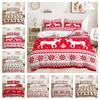 Bed Three-Piece Christmas Quilt Cover 3D Digital Printing Kit Pillowcase
