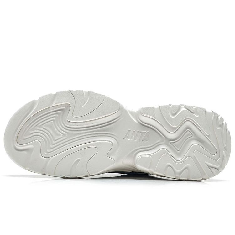 Anta Seria Lifestyle Tkanina Skóra Syntetyczna Casual Wygodne Antypoślizgowe Niskie Buty Codzienne Kobiety sneaker Biały Czarny 122338884-2