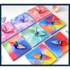 400 sheets Colored Origami Set | 9.5 X 9.5 Cm Square Sheets, Includes Paper Cranes, Airplanes,And Hearts,Gifts,Party Decorations