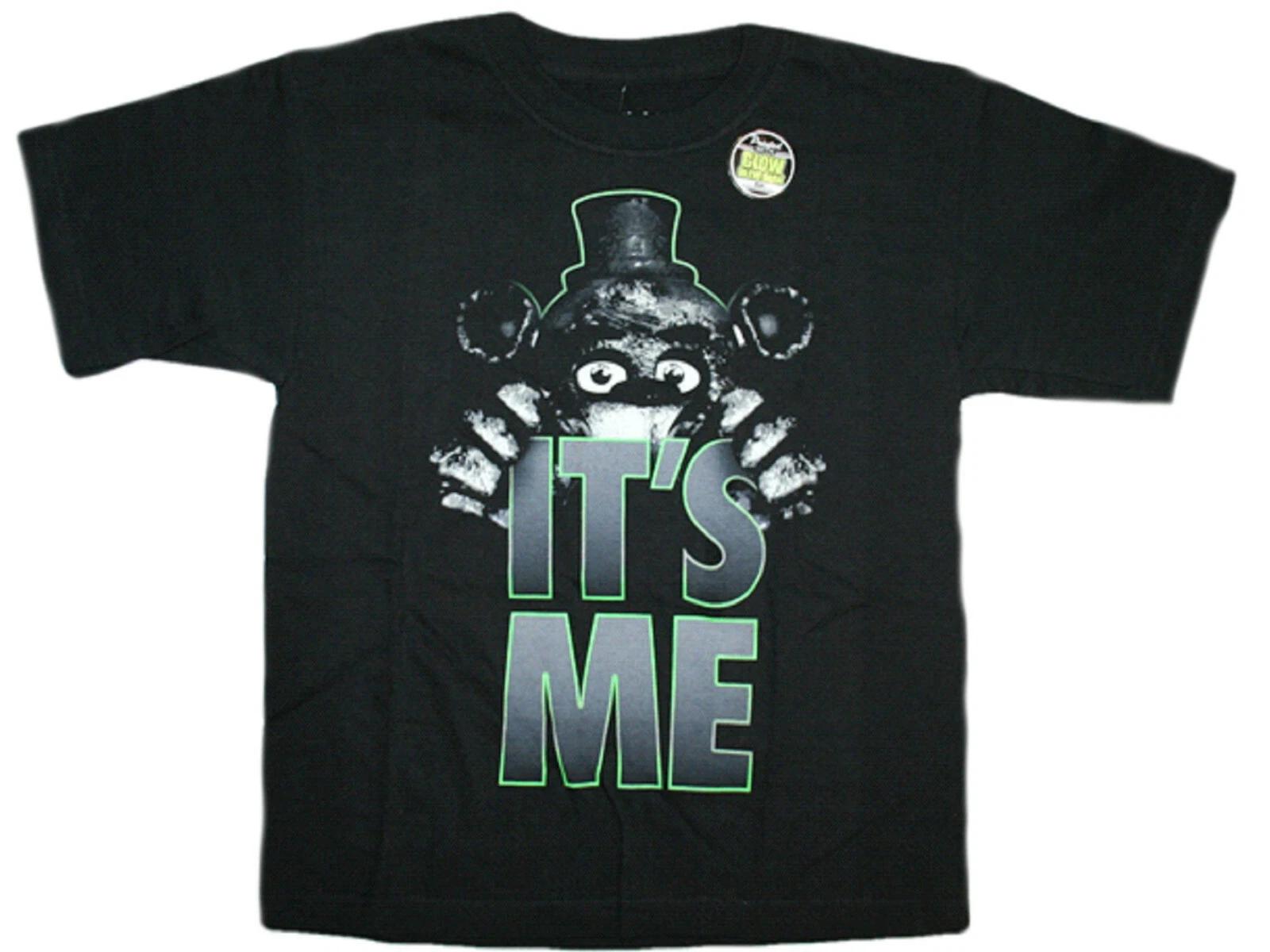 

Five Nights at Freddy s It s Me Black Glow in the Dark Boys T-shirt - NWT 130