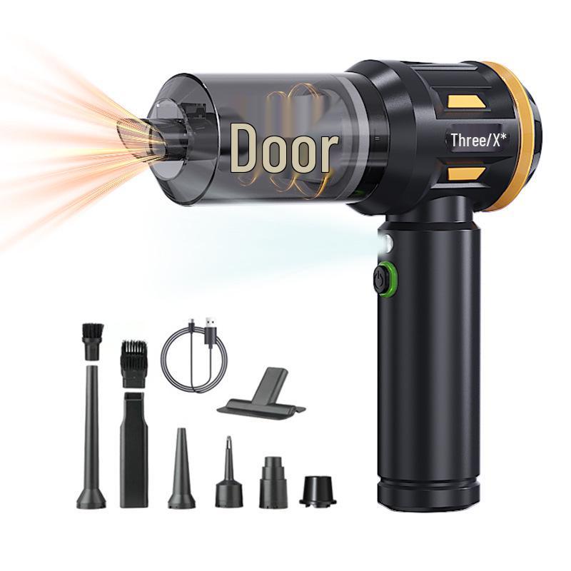 4-in-1 Handheld Car Vacuum: Brushless Motor, Electric Duster, Vacuum Pump & Inflator