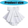 Elegant French Style Detachable Flouncing Collar With Layered Ruffle For Women Daily Outfit And Occasion