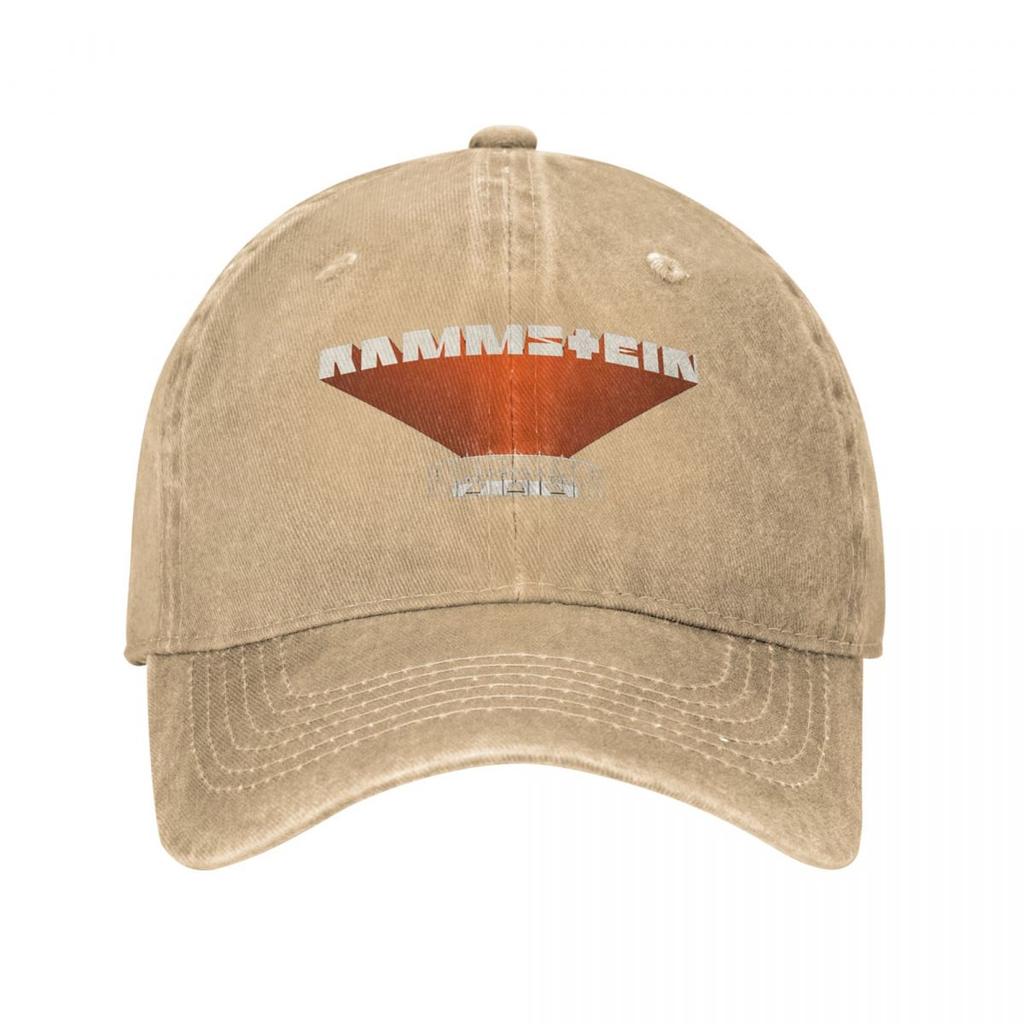 Ramstein Reaper Metall Baseball Cap Retro Distressed Denim Washed Snapback Hut Männer Frauen Outdoor Aktivitäten Hüte Kappe