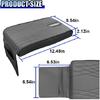 Car Center Console Cover, Memory Cotton Car Armrest Cushion with Tissue Gray