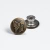 Antique Bronze Smooth Metal Tack Button for Jeans, Jackets & Dungarees with Engraving
