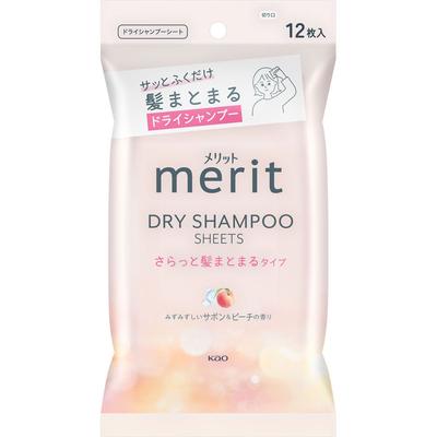 Merit Kao Merit Trockenshampoo-Blatt, um Ihr Haar geschmeidig zu halten, 12 Blätter