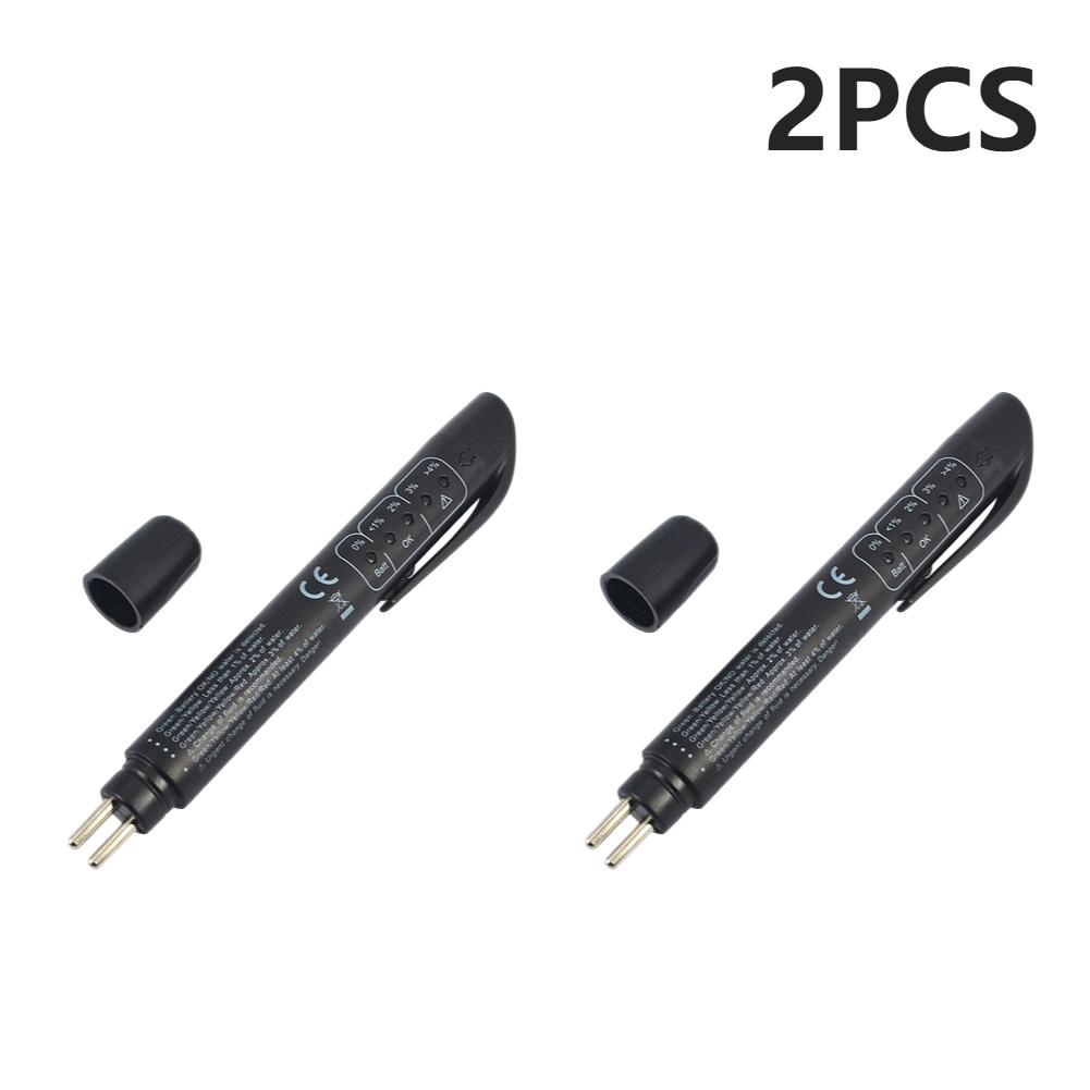 Brake Fluid Liquid Tester Pen Battery Operated Auto Brake Diagnostic Testing Tool Portable with 5 LED Indicators Car Accessories