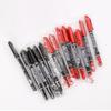 10Pcs/Set Double Sided Permanent Markers Pens Fine Point Waterproof Ink Thin Nib Crude Nib Black Ink School Supplies Markers Pen