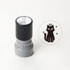 1 Set Cute Black Cat Photosensitive Stamps, Cartoon Cat Pattern Decorative Stamps for Scrapbooking, Notes and DIY Handmade Craft