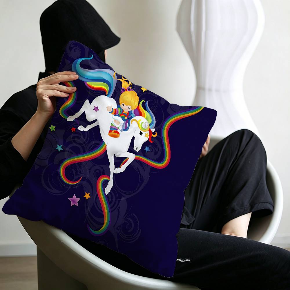 Rainbow Brite Anime Pillow Gifts Home Office Furnishings Bedroom Sofa Car Cushion Cover case 45x45cm