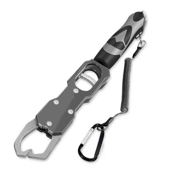 Heavy-Duty Fish Gripper with Scale Ergonomic Handle 360-Degree Rotatable Fishing Pliers Gripper Multifunctional Fish Grips Clamp