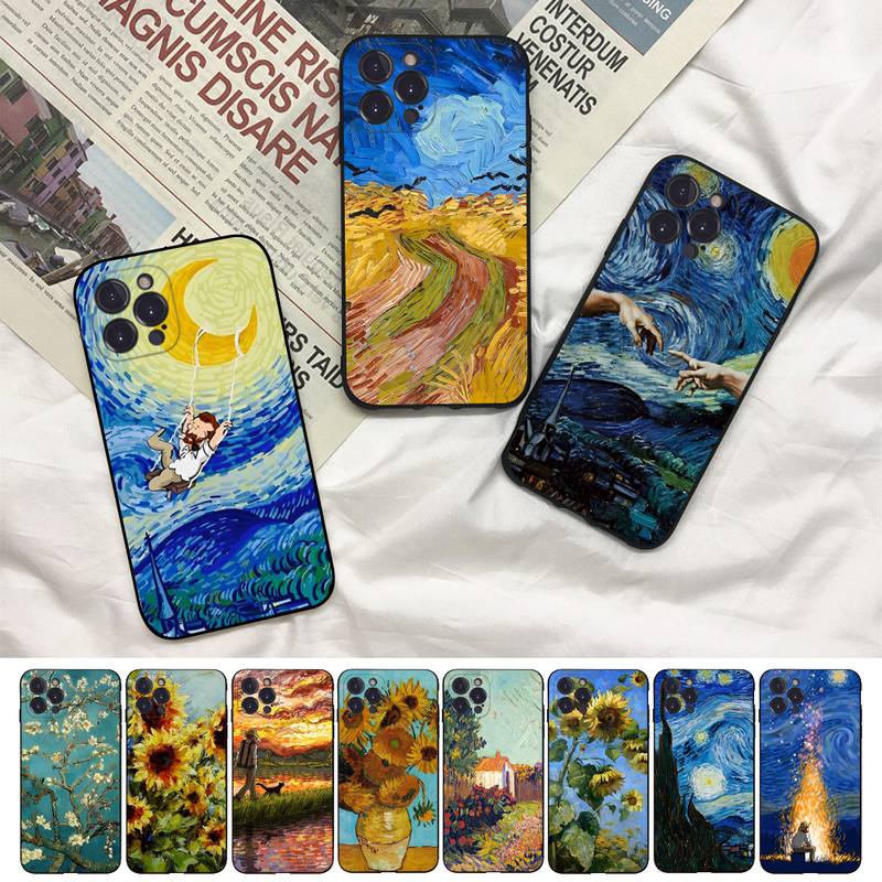 

Чехол для телефона с рисунком Ван Гога для Iphone 8 7 6 6s Plus X Se 2020 Xr Xs 14 11 12 13 Mini Pro Max мобильный чехол