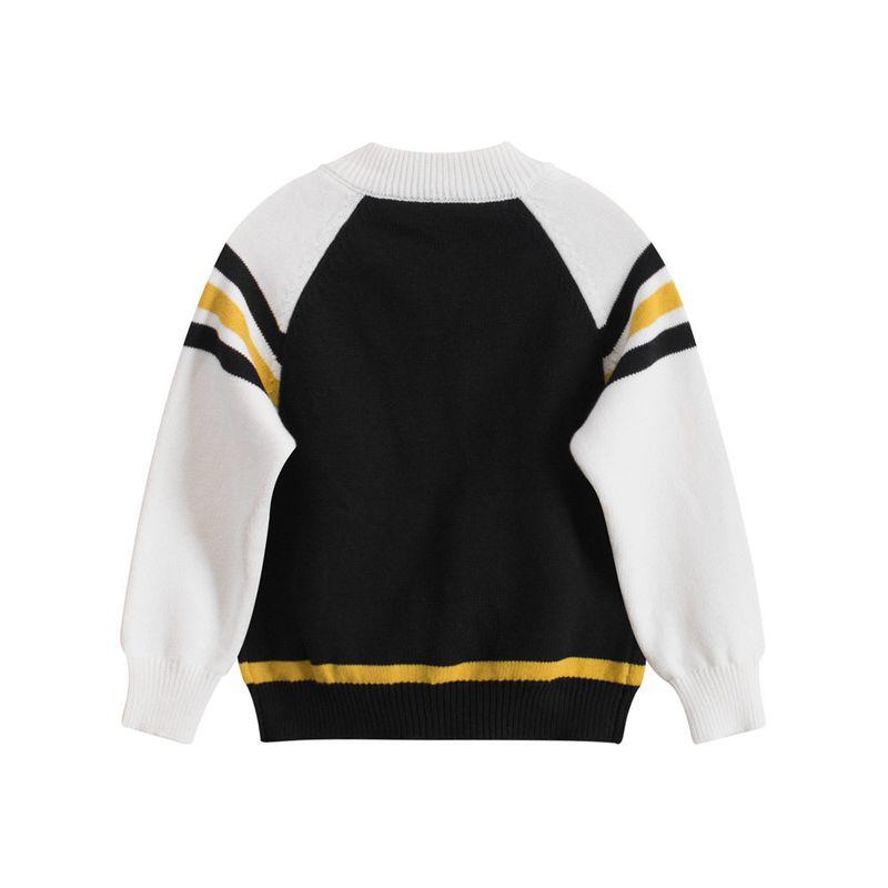 27Kids Children's Clothing Spring and Autumn Kids Color Matching Sweater Men's and Women's Kids' Sweater Clothes Baby Zip Cardigan Tops