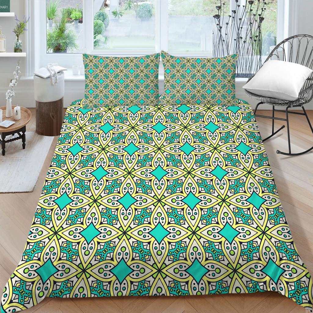3D Bohemian Home Bettwäsche Bettbezug Luxus Bettwäsche Set Bettbezug Kissenbezug Blatt/Doppelbett in voller Größe 2/3-teilige Schlafzimmerdekoration