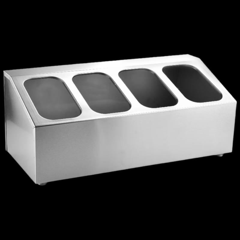 Stainless Steel Ingredient Portion Container Rack