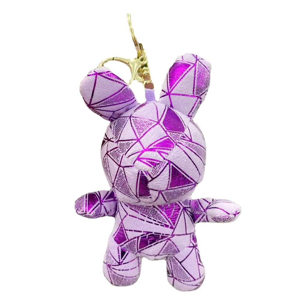 Colorful And Soft Plush Rabbit Keychain 15cm Cute Animal Stuffed Toy Perfect For Collectibles