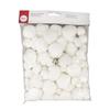 Pompons à enfiler - LS - Blanc - 4 tailles - 100 pièces - Objets décoratifs