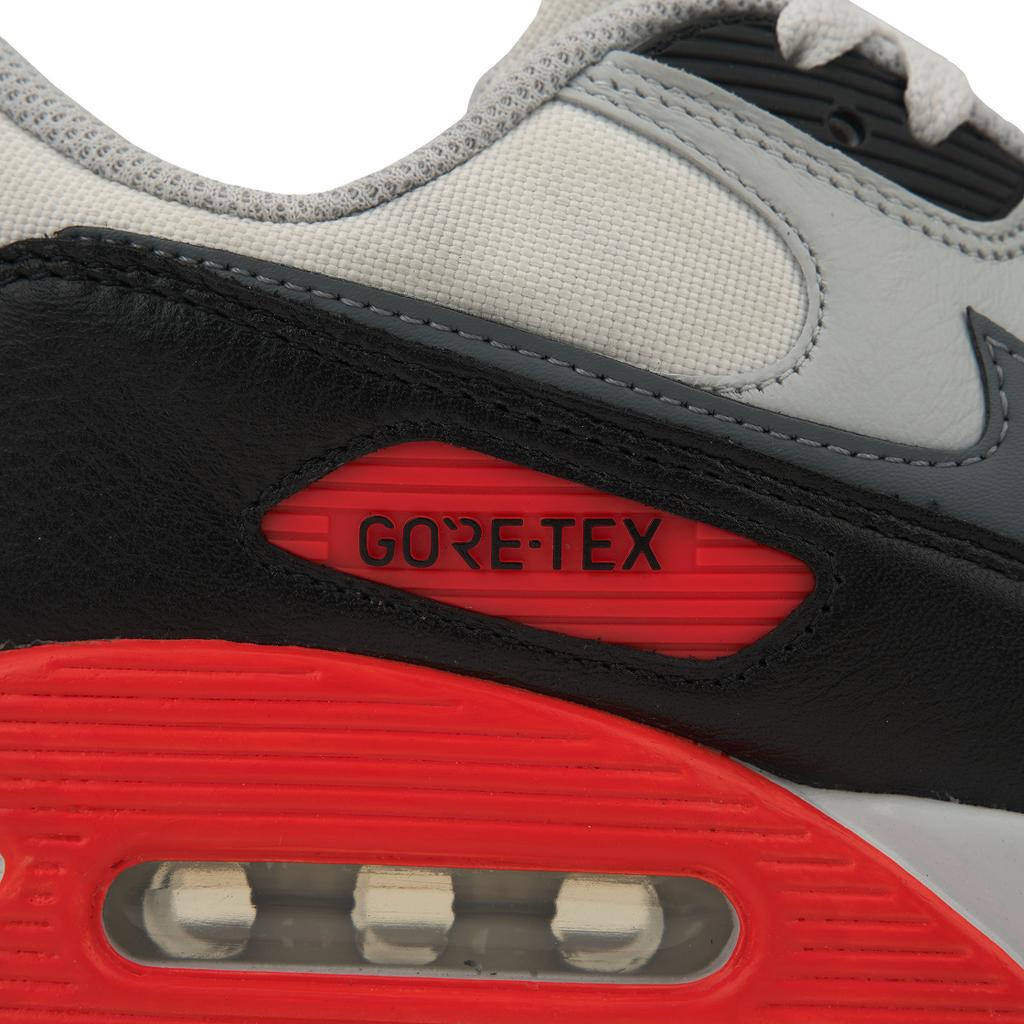 Nike Air Max 90 GORE-TEX Infrared Męskie Sneakersy Summit-White Cool-Grey Bright-Crimson FD5810-101