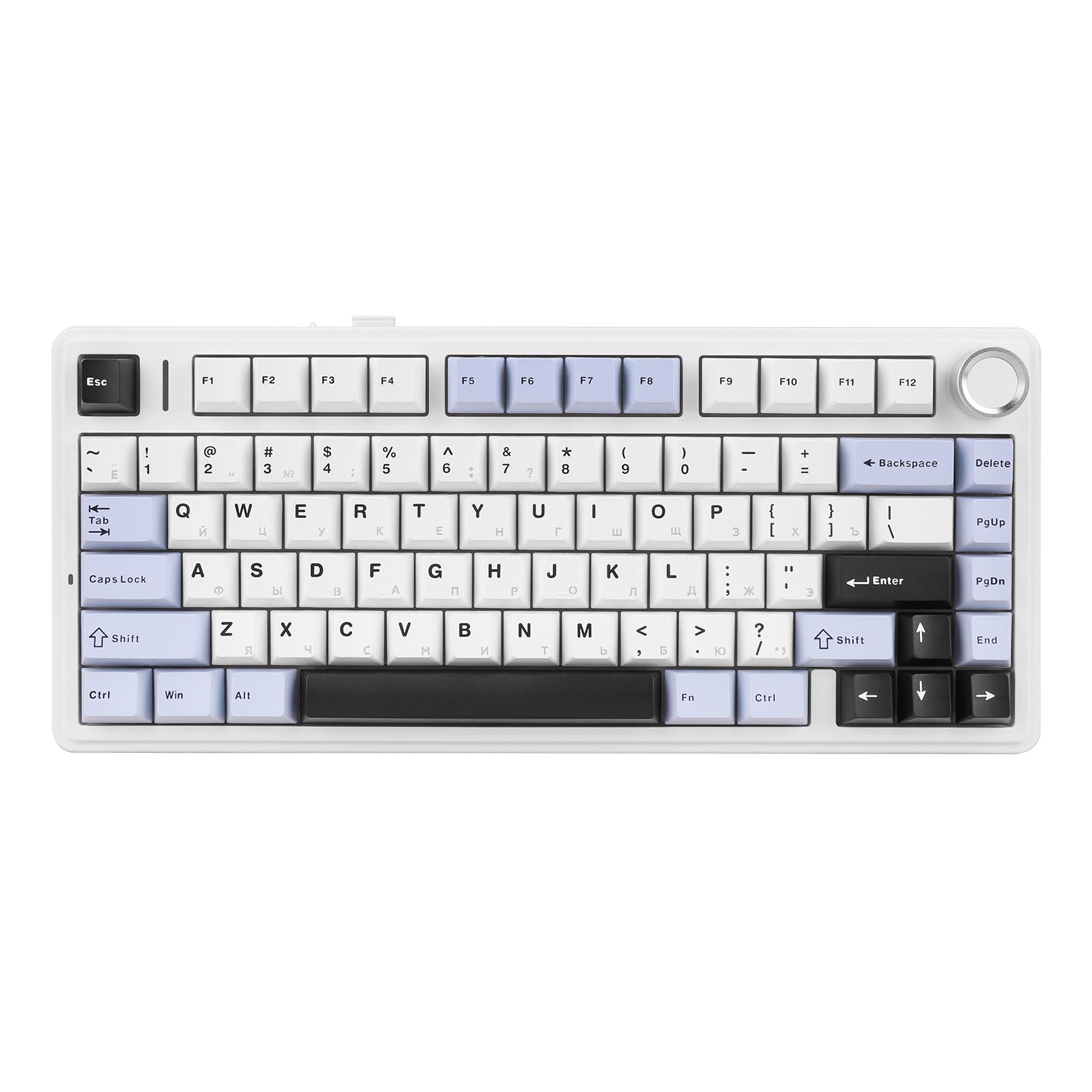 

Russian Mechanical Gaming Keyboard Hot Swappable Mini Office Keyboard 4000mAh Wireless Mechanical Keyboard for Windows Laptop PC синій