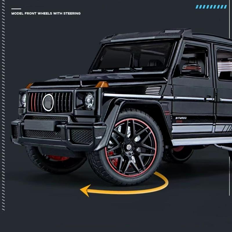 1/18 G800 Off Road Vehicle Alloy Car Model Die cast Metal Model Car Simulation Sound and Light Children's Toy Gifts Collectibles