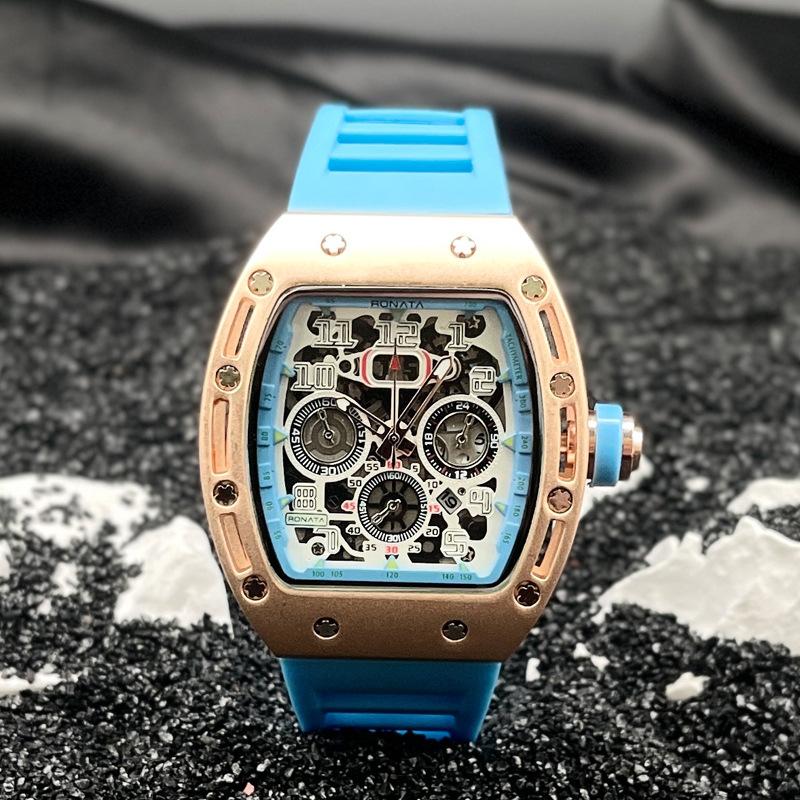 JYL Men's Watch Richard Hollow Bottom Silicone Strap