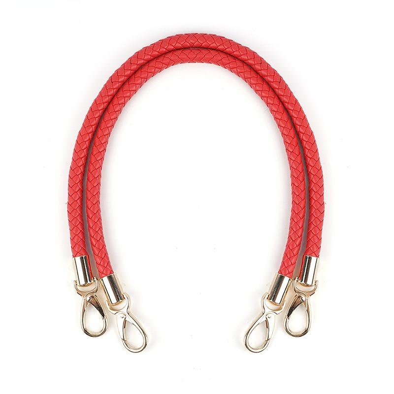 1 Stück Kunstleder PU Taschenriemen Taschengriff Arm Armriemen Zubehör, Schwarzer PU Gewebter Riemen Tasche Schulterriemen