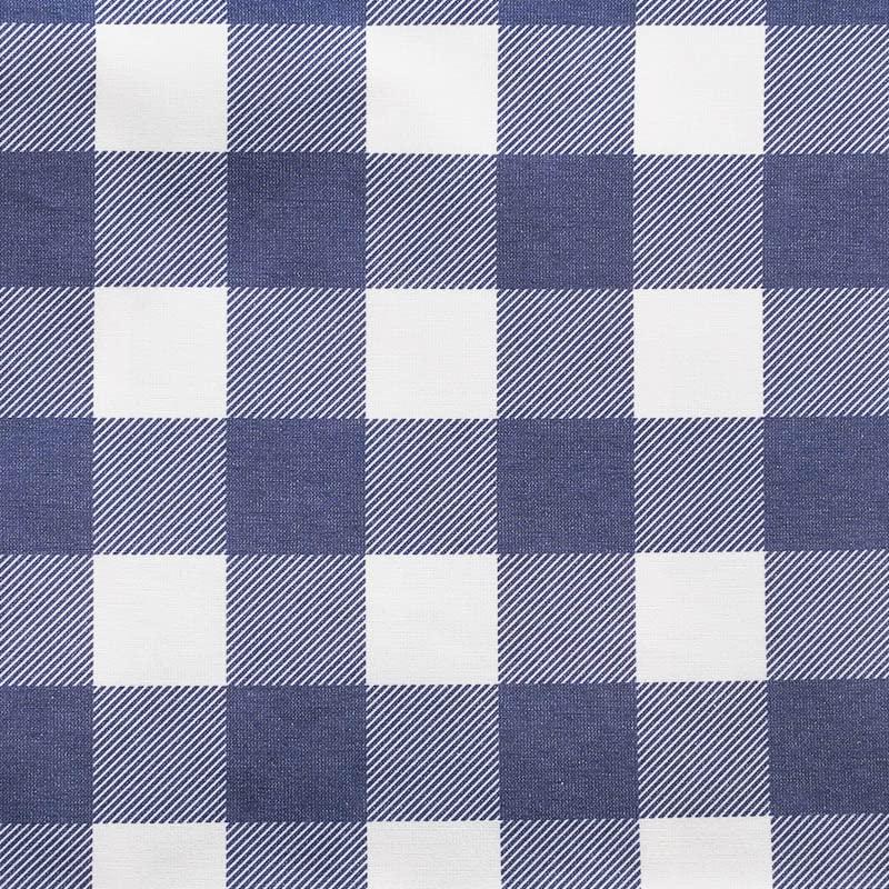 Dulton Plaid Print Tartan 1100 x Envelops Your Dining Table in Nostalgia and Warmth Tablecloth, Blue, Check, 1400mm, MZ-0456BL,