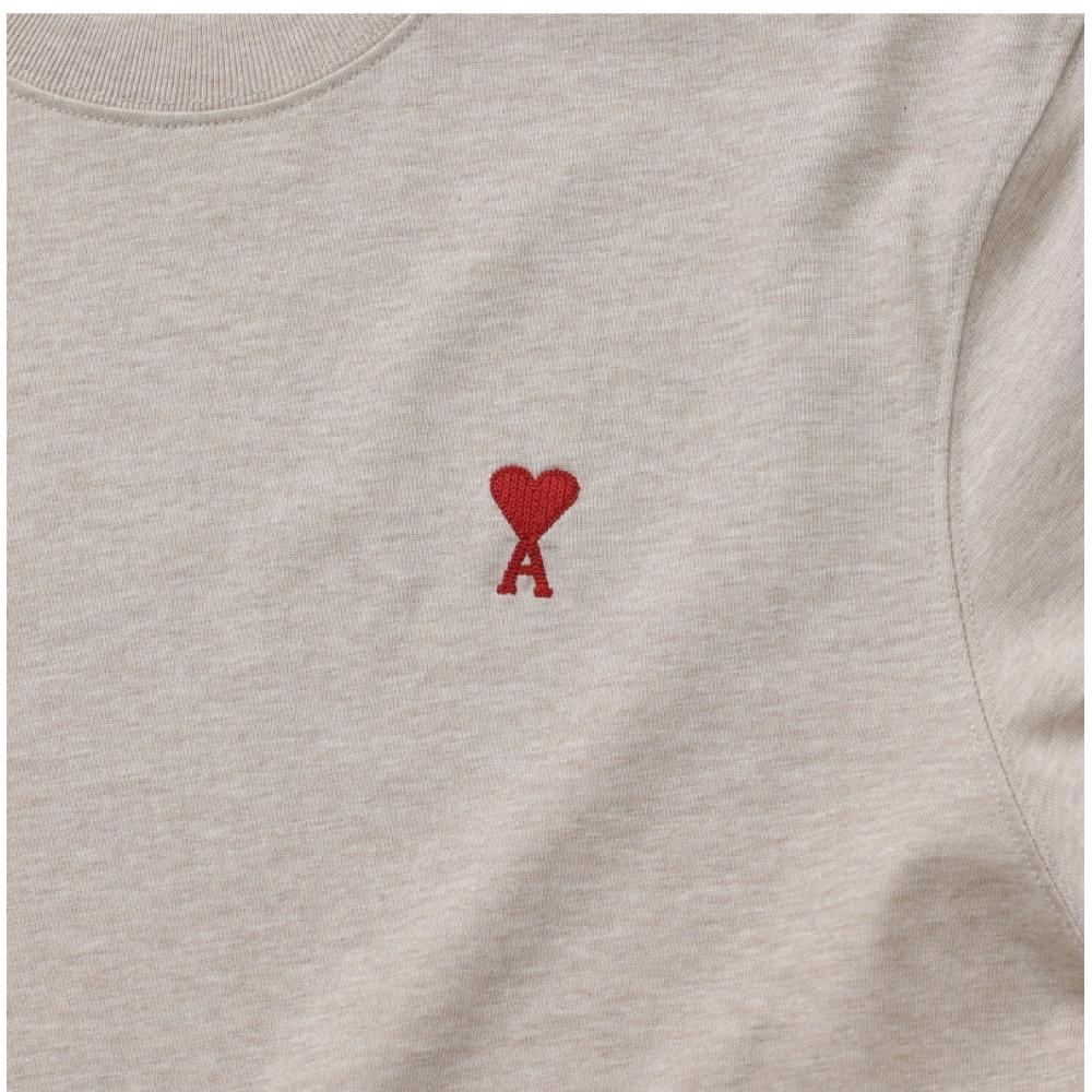 Ami Uts005 726 2712 Ami De Coeur Small Heart Logo Public Short Sleeve Tee