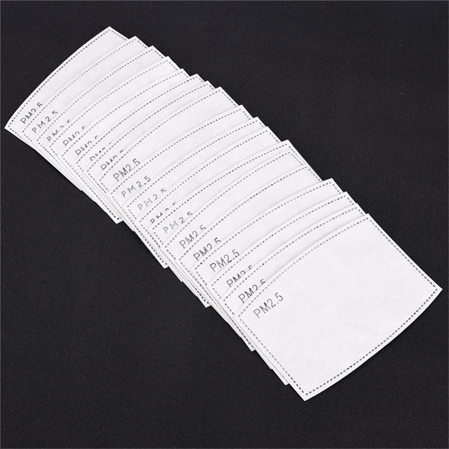 

50Pcs Adult PM2.5 Activated Carbon Filter Paper Protective Face Cover Filters Insert