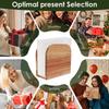 Wooden Upright Napkin Holder Decorative Vertical Paper Napkin Dispenser Ergonomic Standing Tissue Storage Dispenser for Dining