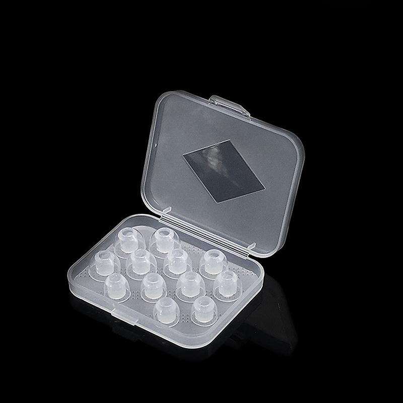 1Pairs Crystal Clear Silicone Earphone Cover In Ear Style Silicone Soft Earplugs Suitable For Senhai Iron Triangle Earphones