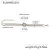 Personalized 18K Gold Electroplated Stainless Steel Knot Chain Bracelet: Modern Versatile European & American Hand Jewelry.