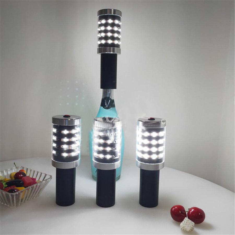 Thrisdar Champagne firework Flashing Stick With 2 scattered laser Topper Bar Strobe Baton Champagne Wine Bottle Laser Sparkler
