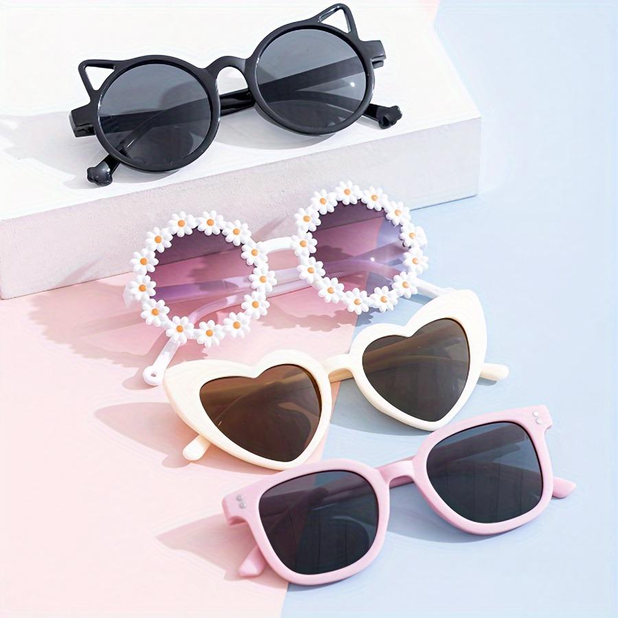 

4 шт. Милые модные очки квадратной формы и в форме медвежьих ушек