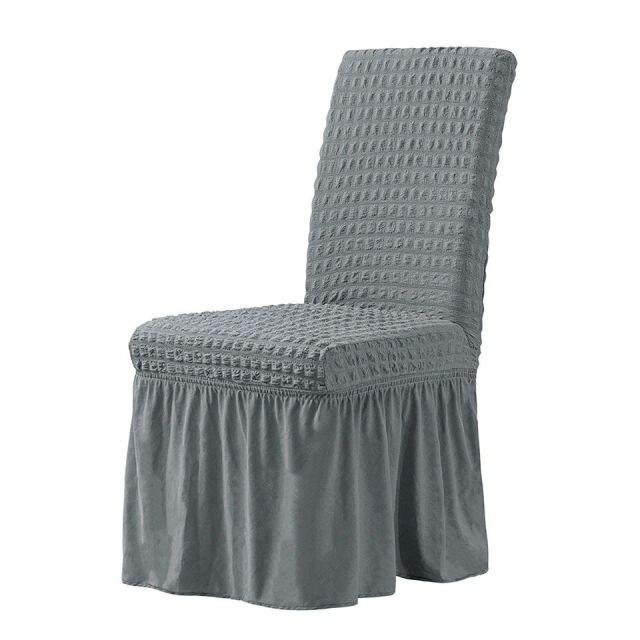 1 Piece Bubble Lattice Elastic Chair Covers Office Chair Cover With Back Spandex Chair Covers For Kitchen/Dining Room