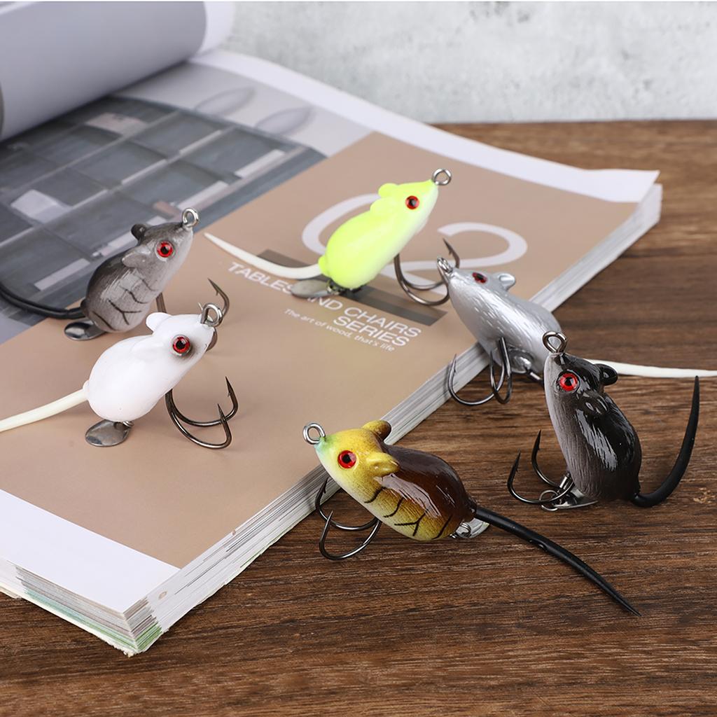 6 Pcs 5.5cm10.5g Sequin Artificial Frog Fishing Lures Hard Baits with Hooks Fish Tackle Accessories